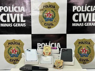 PCs localizam, no Sul de Minas e at na Bahia, celulares furtados em Guaxup