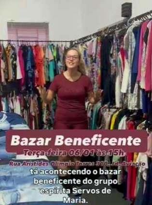 Fraternidade Esp�rita Servos de Maria far� bazar beneficente nesta ter�a-feira 
