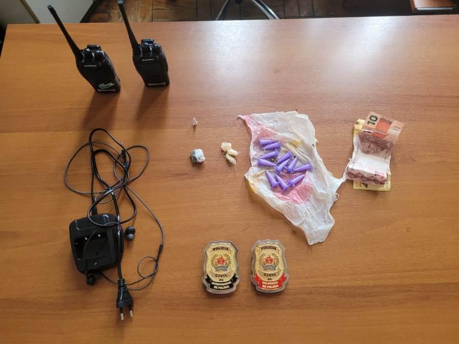 Pol�cia Civil apreende adolescente por tr�fico de drogas