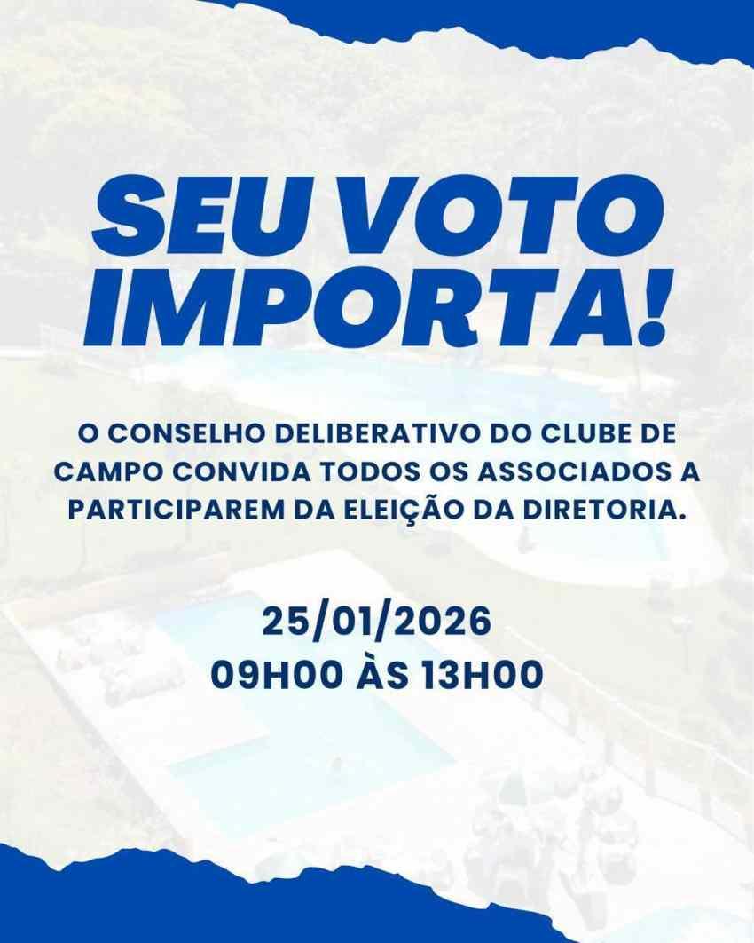 Elei��o para escolha da nova diretoria do Clube de Campo ser� domingo