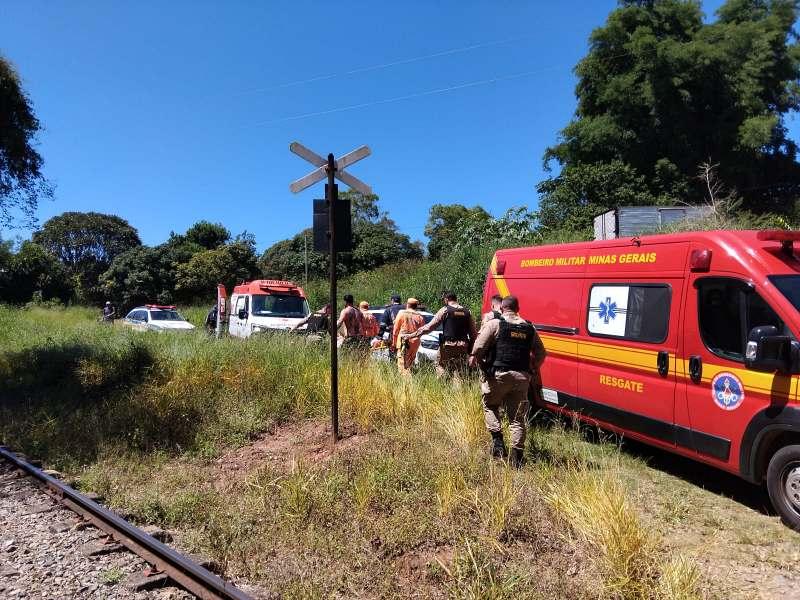 Homem fica gravemente ferido ap�s ser atropelado por trem na zona rural de Soledade de Minas