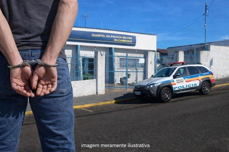 Pol�cia Militar prende foragido da Justi�a por tr�fico de drogas em Muzambinho