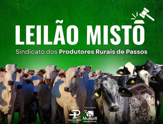 Sindicato dos Produtores Rurais de Passos promove Leil�o Misto no dia 2 de junho