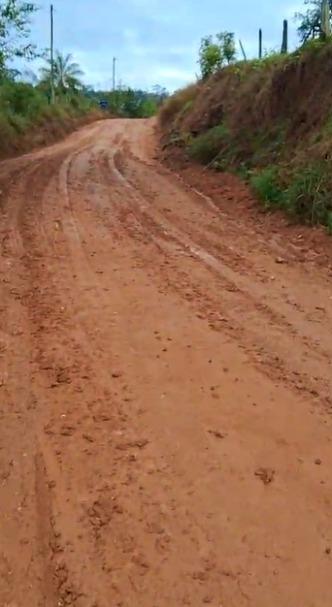 Moradores de �rea rural transtornados com estrada sem condi��es para o tr�fego de ve�culos em Guaxup� 