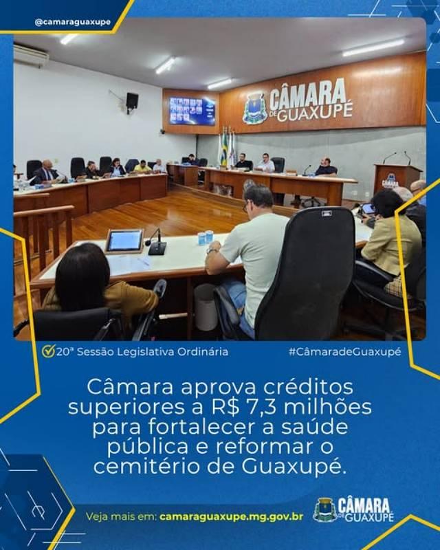 Aprovado o pedido da Prefeitura por R$ 7,3 milh�es em cr�ditos para a Sa�de P�blica e a reforma do cemit�rio 