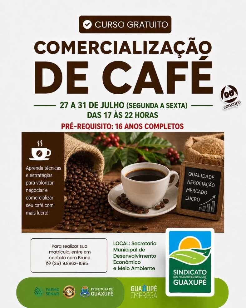 Sindicato Rural, FAEMG/SENAR, Prefeitura e Cooxup� oferecem cursos gratuitos de qualifica��o em Guaxup�