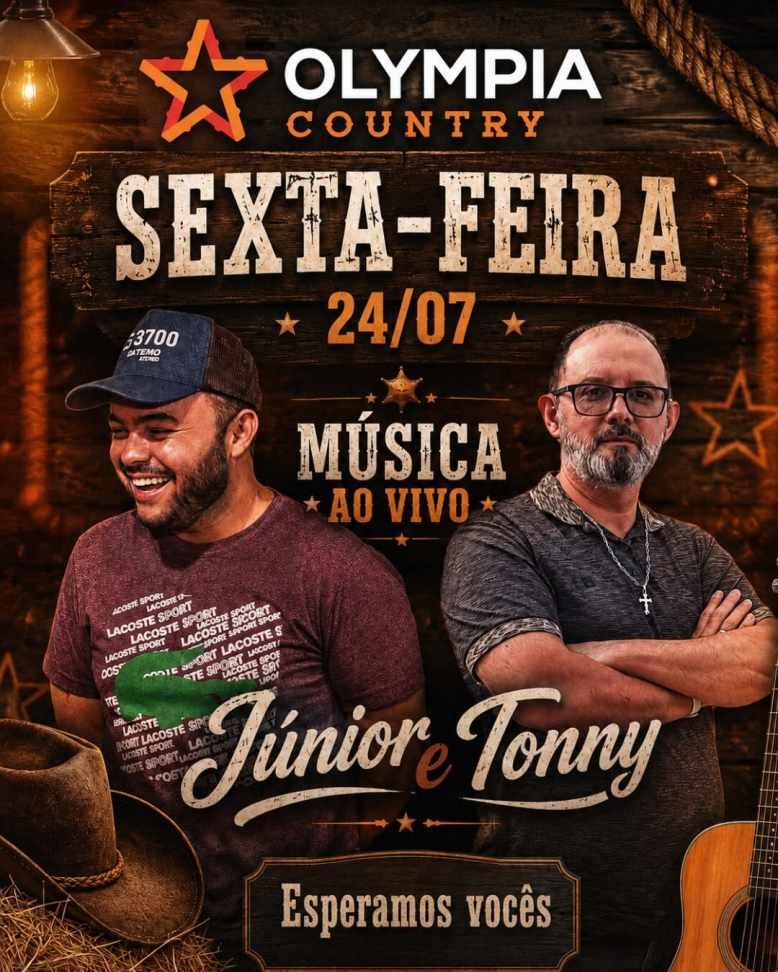 Olympia Country recebe show de J�nior e Tonny nesta sexta-feira em Guaxup�