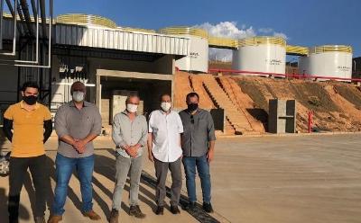 Prefeito Dr. Heber e secretários visitam empresa de distribuição de combustível que está em fase final de instalação em Guaxupé