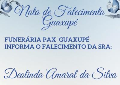 Falece, aos 71 anos, a guaxupeana Deolinda Amaral