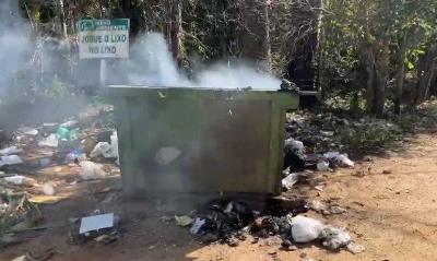 Secretrio de Meio Ambiente da Prefeitura denuncia depredao de caambas na rea rural 