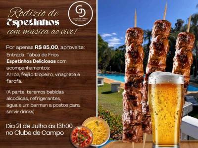 Direo do Clube de Campo de Guaxup far rodzio de churrasco 