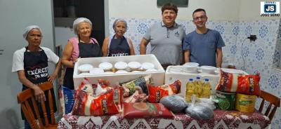Rotary Club Cafezais fortalece o projeto da refeio comunitria do Exrcito do Bem