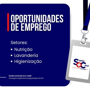 Santa Casa de Guaxup abre vagas de emprego