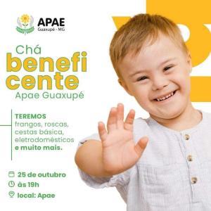 Ch beneficente da Apae de Guaxup ser nessa sexta-feira