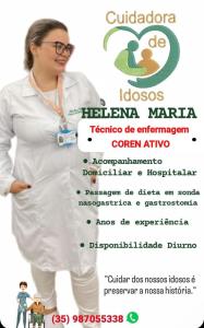 Cuidadora de idosos oferece seus servios para Guaxup e regio