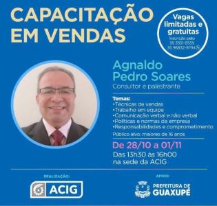 Prefeitura de Guaxup e Acig ofertam o curso gratuito 