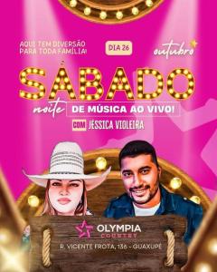 Jssica Violeira  a atrao principal do Olympia Country neste sbado