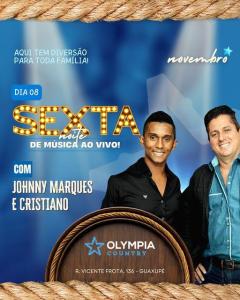 Msica ao vivo, petiscos e muita diverso hoje no Olympia Country