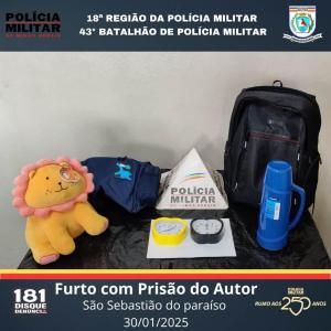 PMs capturam autor de furto pouco aps o crime