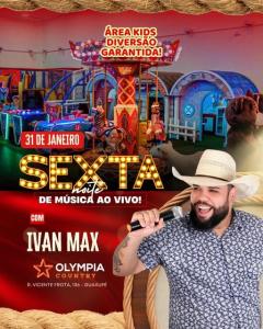 Olympia Country com shows ao vivo, restaurante, rea kids e muito mais nesse fim de semana