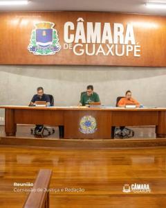 Comisso de Justia e Redao da Cmara de Guaxup analisa projetos para votao em plenrio