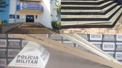 Homem  preso aps furtar cantoneiras em praa pblica de Guaransia