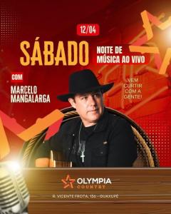 Marcelo Mangalarga cantar no Olympia Country neste sbado