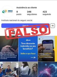 INSS alerta populao sobre perfil falso em rede social