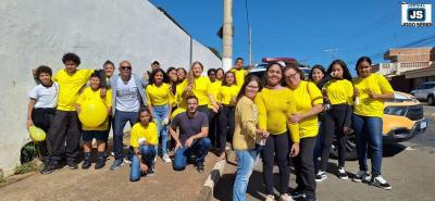 MAIO AMARELO: Alunos, professores e dirigentes da 