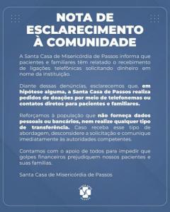 Nota de esclarecimento  comunidade