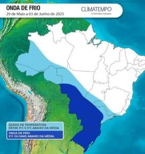Onda de Frio Atinge Minas Gerais com Temperaturas Abaixo da Mdia