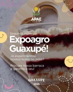 IMPORTANTE: Apae de Guaxup depende do apoio dos visitantes  Expoagro para captar recursos com seus bolos no pote