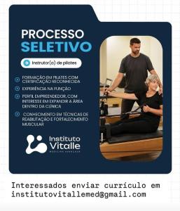 Instituto Vitalle abre processo seletivo para a contratao de instrutor de pilates