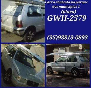 Ateno Guaxup: veculo furtado!!!