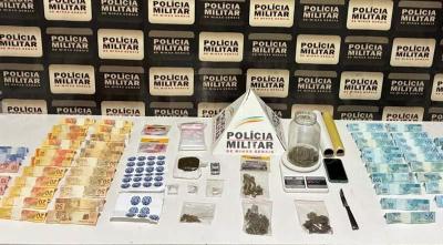 Rapaz de 23 anos  detido por trfico de drogas na cidade de Guaxup