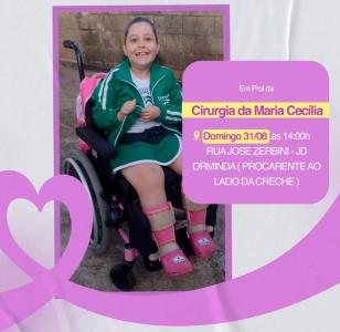 Voluntrios promovero ch beneficente em favor do tratamento de sade de Maria Ceclia