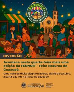 Feira Noturna de Guaxup acontece nesta quarta-feira na Praa da Saudade