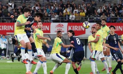 Brasil amarga derrota histrica para o Japo em amistoso em Tquio