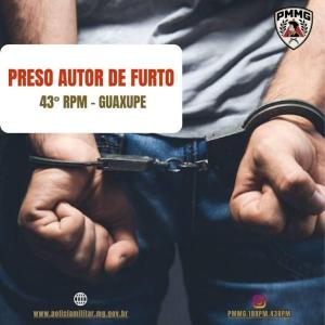 Grupo de whatsapp leva PMs at autor de furto em estabelecimento comercial de Guaxup 