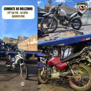 Autoridades intensificam o combate a excessos e abusos praticados por condutores de motos em Guaxup