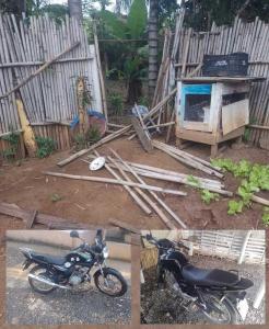Fam�lia do Bairro Pinheiros tem propriedade invadida e motocicletas furtadas