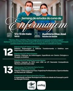 Curso de Enfermagem do UNIFEG promove evento com palestras e debates sobre a �rea da sa�de