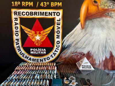 PM prende suspeito de tr�fico de drogas no Sul de Minas 