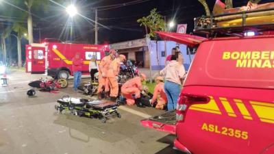 Colis�o entre motocicletas deixa dois feridos em sinistro no Sul de Minas 