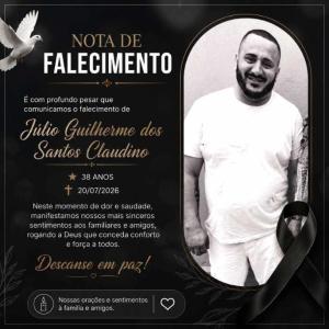 Falece, aos 38 anos, o guaxupeano J�lio Guilherme dos Santos Claudino 