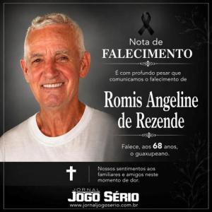 Falece, aos 68 anos, o guaxupeano Romis Angeline de Rezende