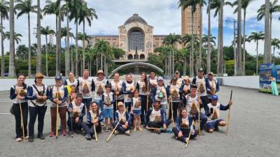 Romeiros da Biguatinga chegam � Bas�lica de Aparecida ap�s onze dias de caminhada