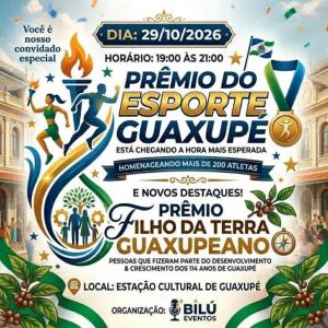 Guaxup� realiza Pr�mio do Esporte 2026 com homenagem a cerca de 200 atletas