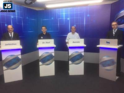 Ocorre, agora, o debate da TV SUL, com candidatos a prefeito de Guaxup